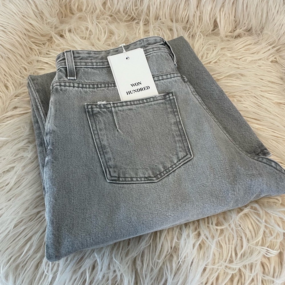 Flared Gray Jeans